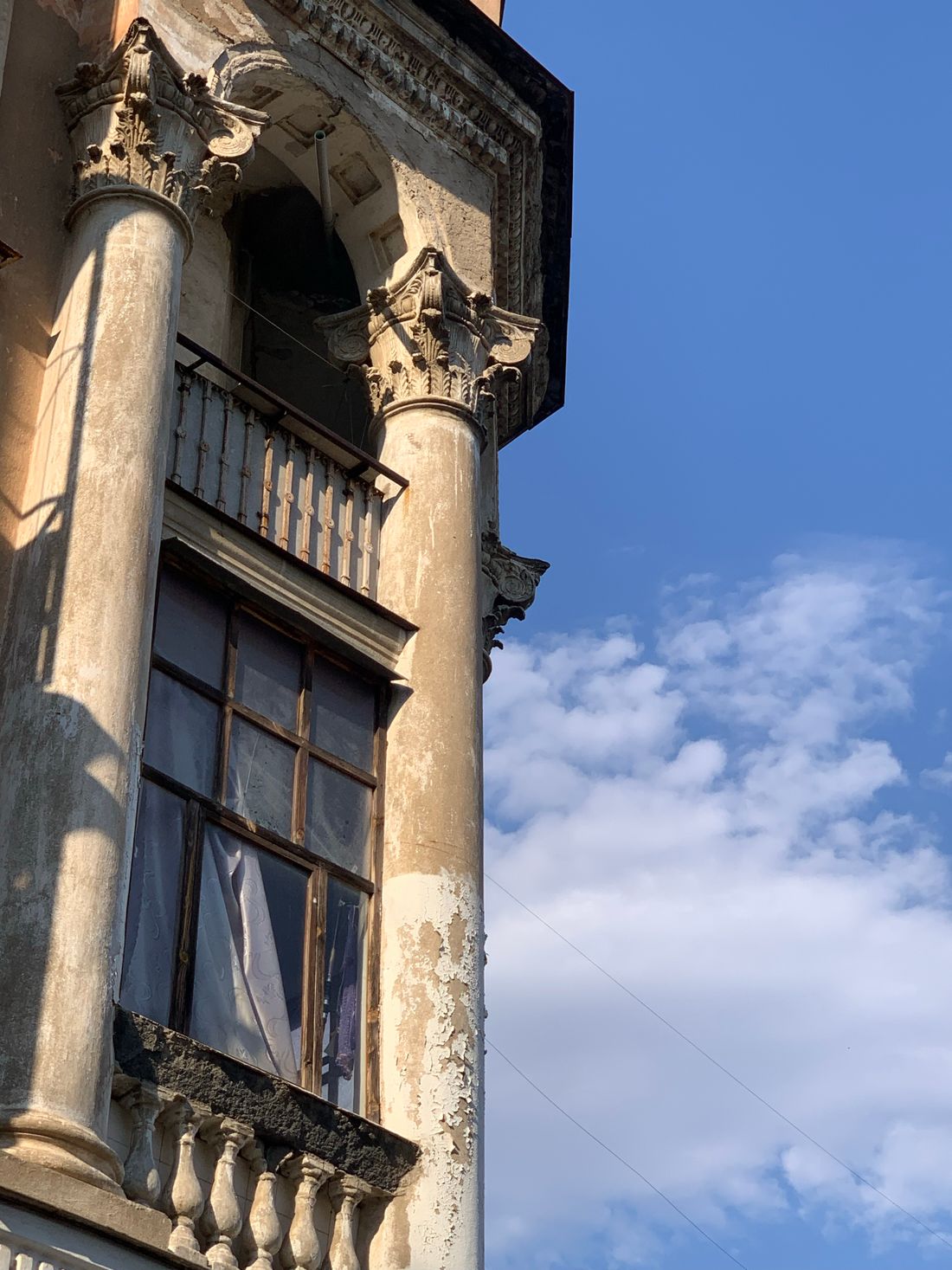 Classical stone columns of a historic institution, conveying structure and permanence